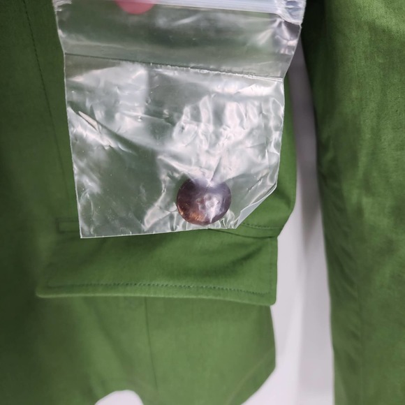 ALLEGRI Italian Blazer With Revers Collar in Green Size 12 - Picture 4 of 7